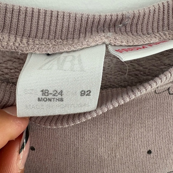 Zara Dusty Pink Floral Sweater - Picture 3 of 4